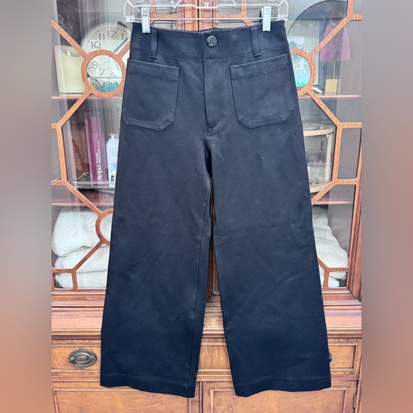 Anthropologie Maeve The Colette Magic Fabric Crop Wide-Leg Pants size 26 - Picture 7 of 12